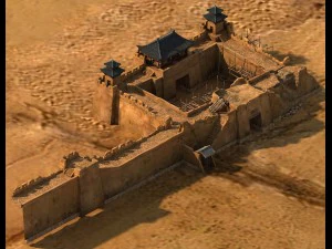 서쪽으로의 여행 - 사막 건축물 3D 모델