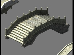 journey to the west - stone bridge 3D Model