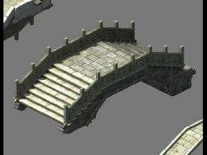 batıya yolculuk - taş k&ouml;pr&uuml; 3D Model