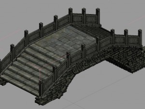journey to the west - stone bridge 3D 모델