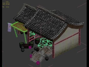 journey to the west - charcoal shop 3D Model
