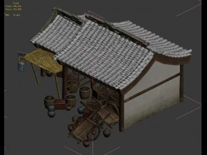 journey to the west - charcoal shop 3D Model
