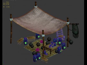 journey to the west - drug stalls 02 3D मॉडल
