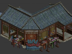 journey to the west - clothing shop Modello 3D