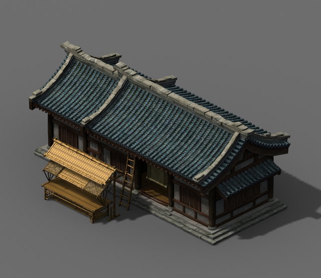 journey to the west - grocery store 3D Model .c4d .max .obj .3ds .fbx .stl .blend 