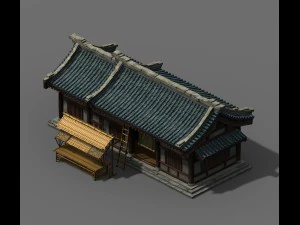 viaje al oeste - tienda de comestibles Modelo 3D