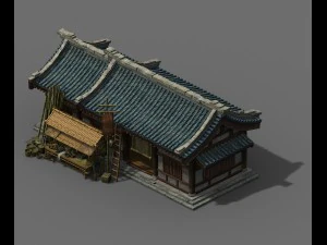 journey to the west - bamboo shop 3D Model