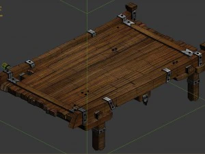 vampire castle - river bridge 01 3D Model
