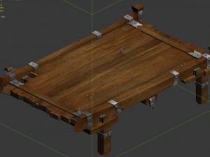 vampire castle - river bridge 01 Modelo 3D