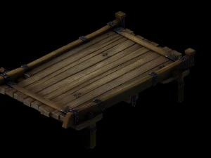 vampire castle - river bridge 01 3D Model