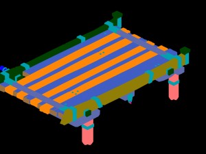 vampire castle - river bridge 01 Modelo 3D