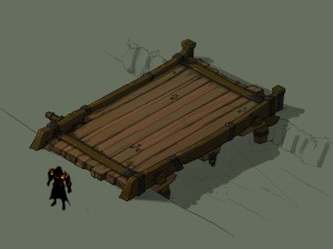 vampire castle - river bridge 01 Modelo 3D