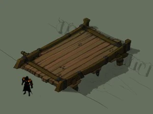 vampire castle - river bridge 01 3D Model