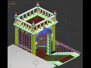 vampire altar - entrance 02 3D Model