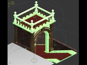 vampire altar - entrance 02 3D Model
