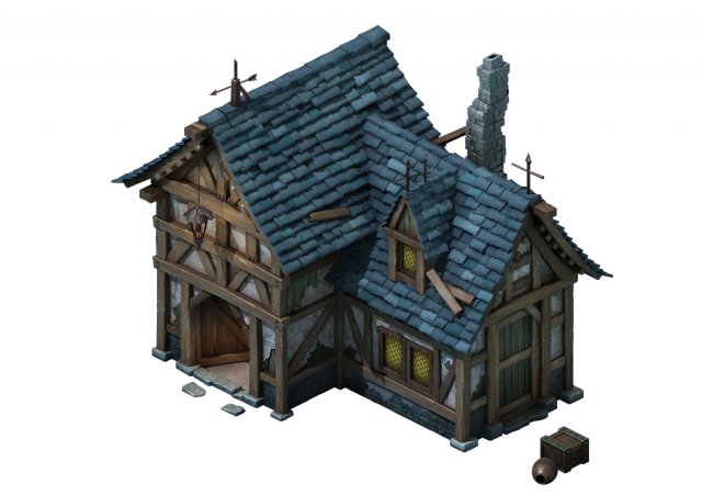 vampire - spear house 3D मॉडल .c4d .max .obj .3ds .fbx .stl .blend