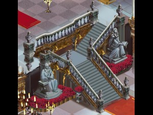 vampire warriors area - stairs 01 3D Model