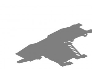 vampire warriors area - stairs 01 3D Model
