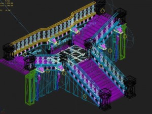 vampire warriors area - stairs 01 3D Model