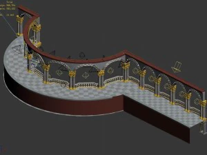 vampire warriors area - wall 01 3D Model