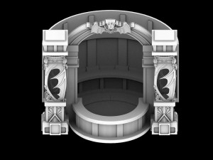 vampire main city - trading booths 01 3D Модель