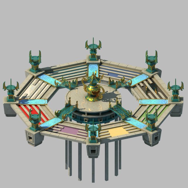 immortal flow taiwan - octagonal matrix method 3D Model .c4d .max .obj .3ds .fbx .stl .blend 