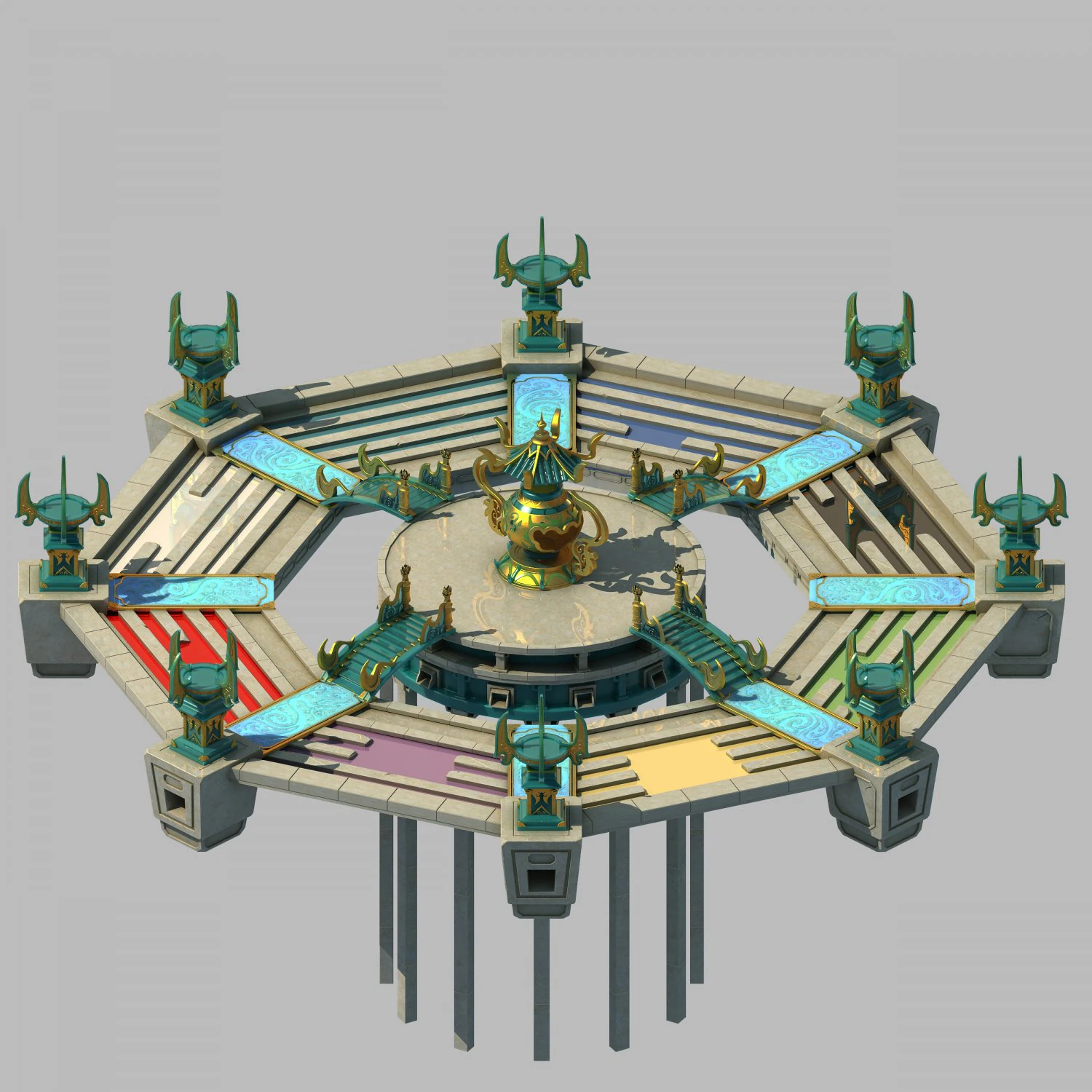 immortal flow taiwan - octagonal matrix method 3D Model .c4d .max .obj .3ds .fbx .stl .blend 
