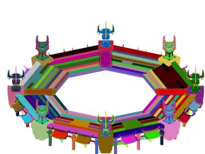 immortal flow taiwan - octagonal matrix method 3D Model