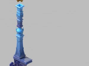 flujo inmortal taiw&aacute;n - columna Modelo 3D