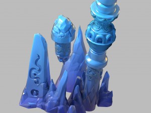 immortal flow station - column 2 3D Model