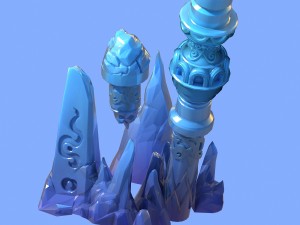 immortal flow station - column 2 3D Model