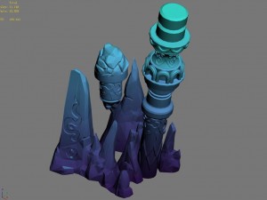 immortal flow station - column 2 3D Model
