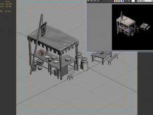 small vendors - bread shop 01 Model 3D
