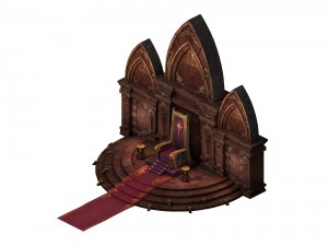 evil creatures - throne 02 3D Model