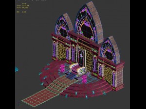 evil creatures - throne 02 Model 3D