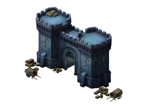 evil creatures - city gate 02 3D Model
