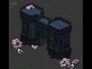 evil creatures - city gate 02 3D Model