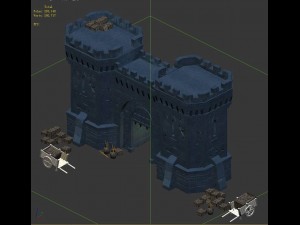 evil creatures - city gate 02 3D Model