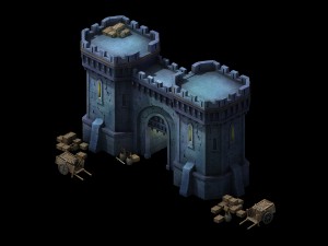 evil creatures - city gate 02 3D Model