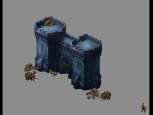 evil creatures - city gate 02 3D Model