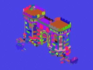 evil creatures - city gate 02 3D Model