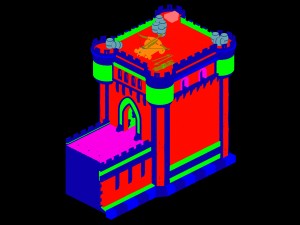 evil creatures - walls - fortress 01 3D 模型