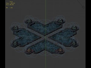 evil creature - ground parquet 01 Modelo 3D
