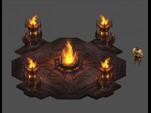evil creatures - altar 04 3D Model