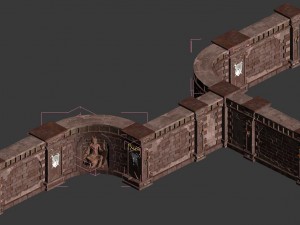 evil creatures - wall 01 3D Модель