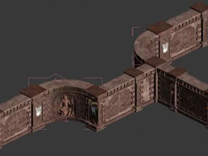 evil creatures - wall 01 3D Model