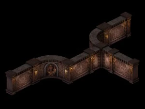evil creatures - wall 01 3D Model