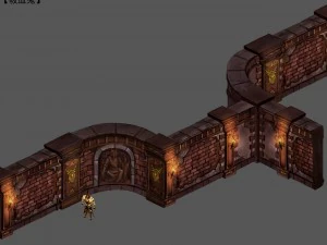 evil creatures - wall 01 3D Model