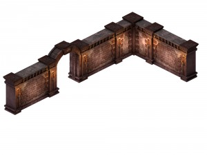 evil creatures - wall 02 3D 모델