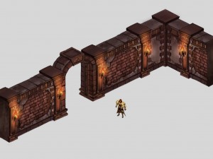 evil creatures - wall 02 3D Model